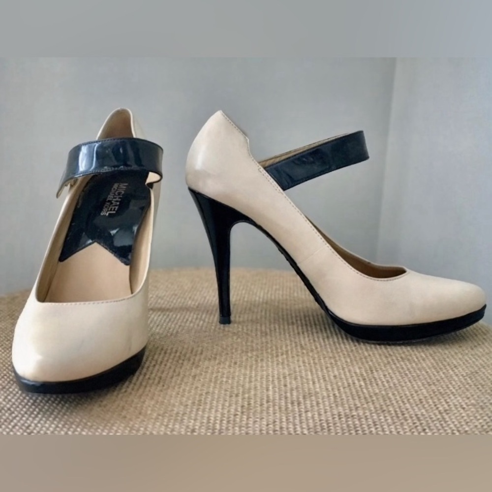 MICHAEL Michael Kors Black and Cream Heels